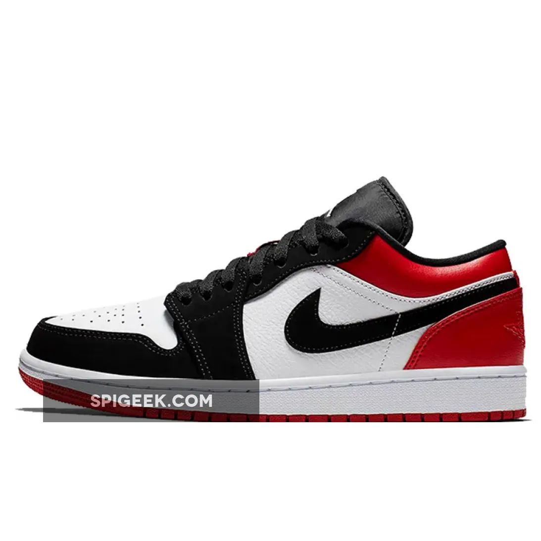 Air Jordan 1 Low 'Black Toe' White/Black-Gym Red