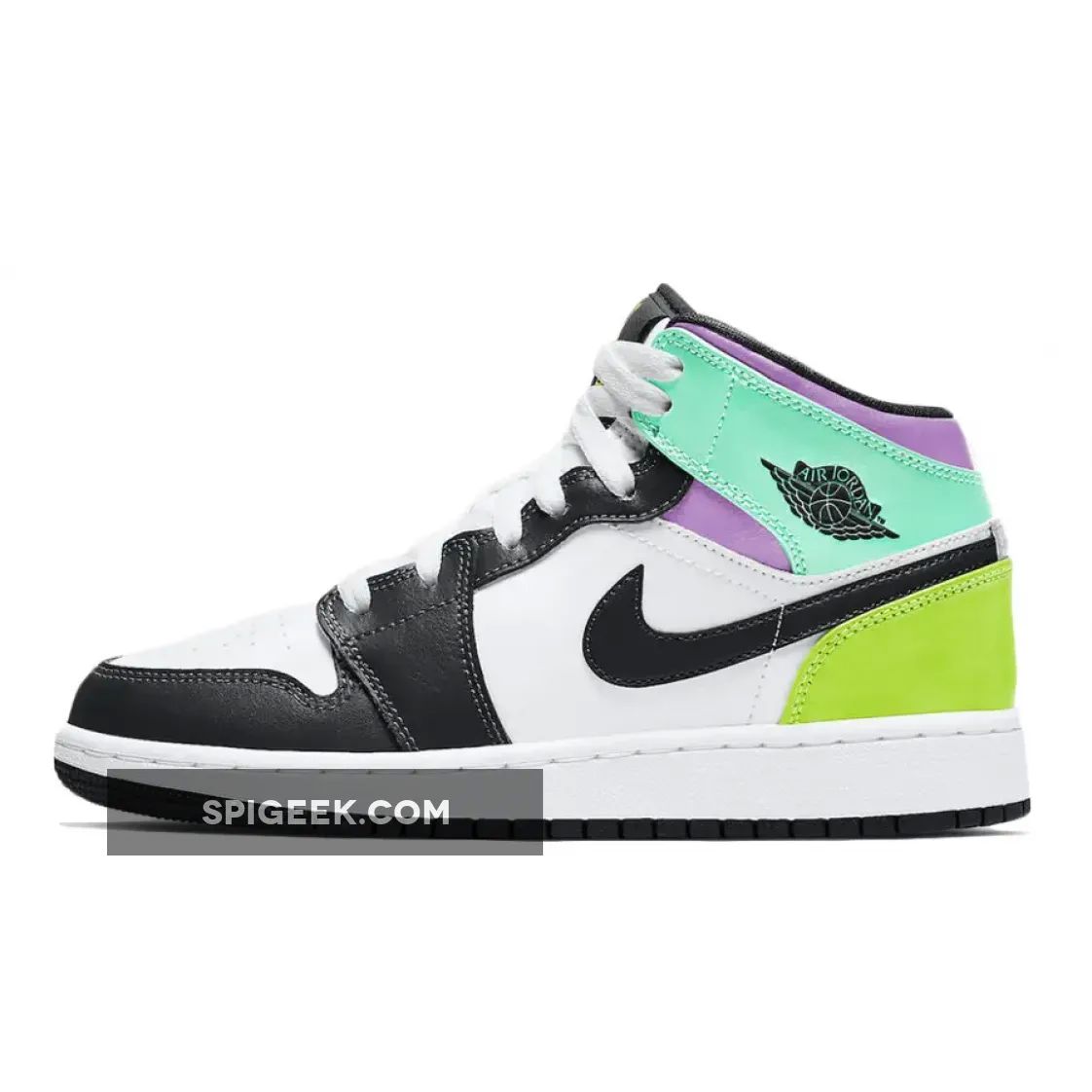 Air Jordan 1 Mid GS Pastel Multi - Women's Versatile Sneaker