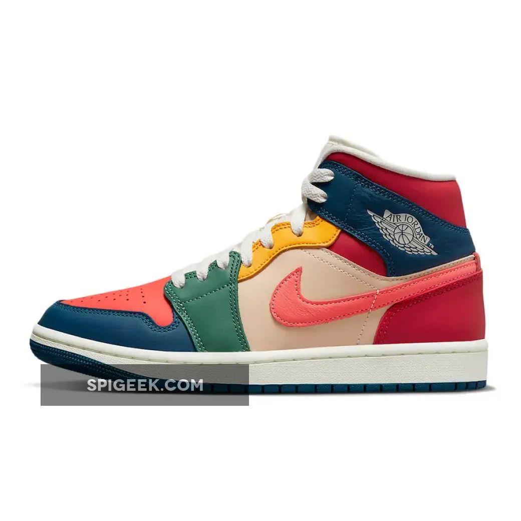 Air Jordan 1 Mid Seven-Colour: Vibrant Multi-Color Sneaker