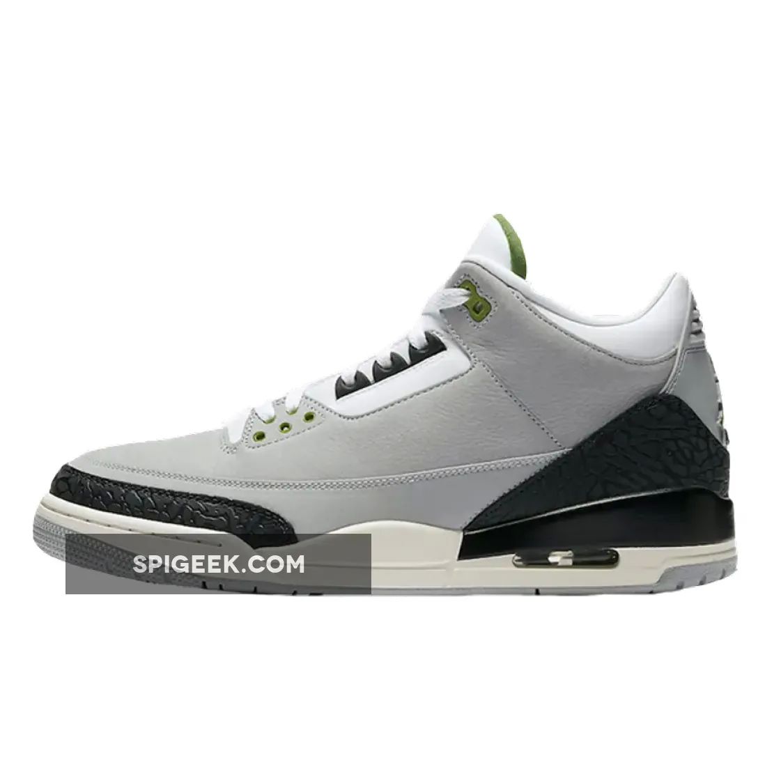 Air Jordan 3 Retro 'Chlorophyll' - Green & Grey