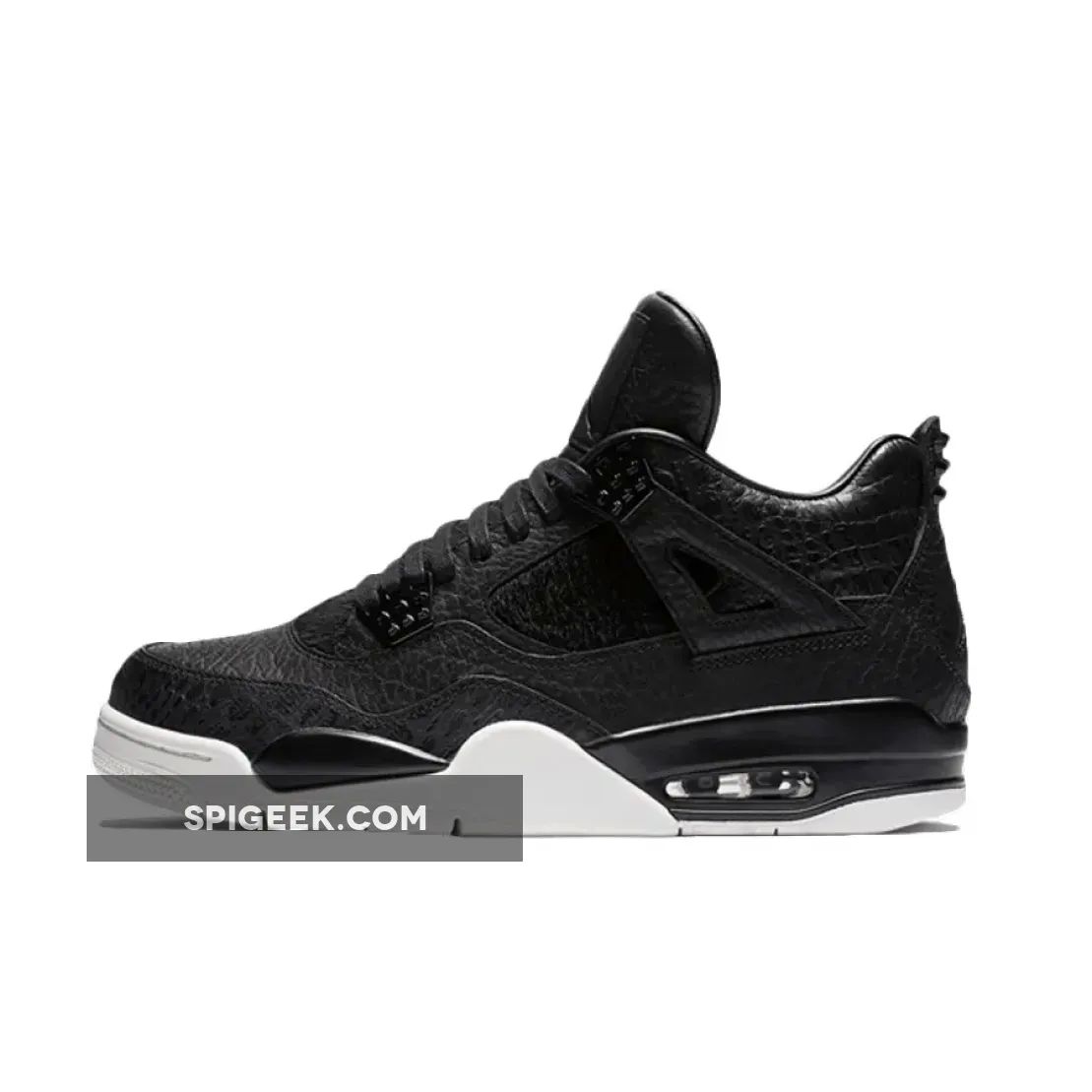 Air Jordan 4 Premium Pony Hair Black Sail Retro sneakers