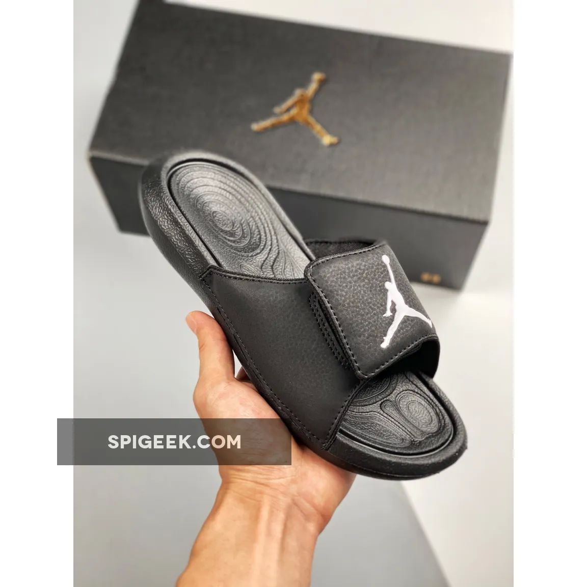 Air Jordan Hydro 6 Sandals All Black Comfortable Shoes for Men and Women