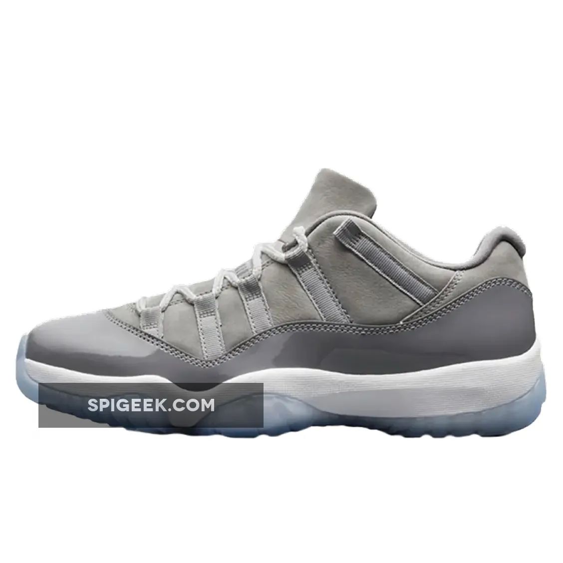 Mens Air Jordan 11 Low Cool Grey Medium Grey Gunsmoke White