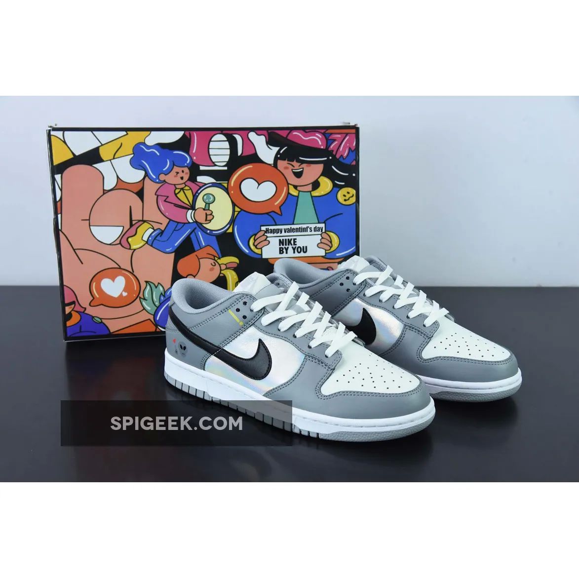 Nike Dunk Low Cool Grey White Black - Customizable Sneakers