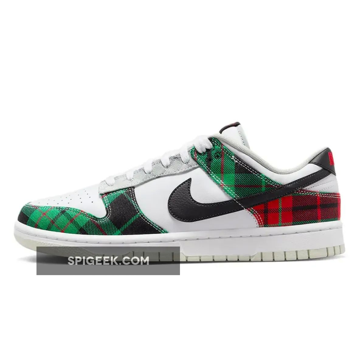 Nike Dunk Low 'Plaid' Tartan Pattern Sneakers