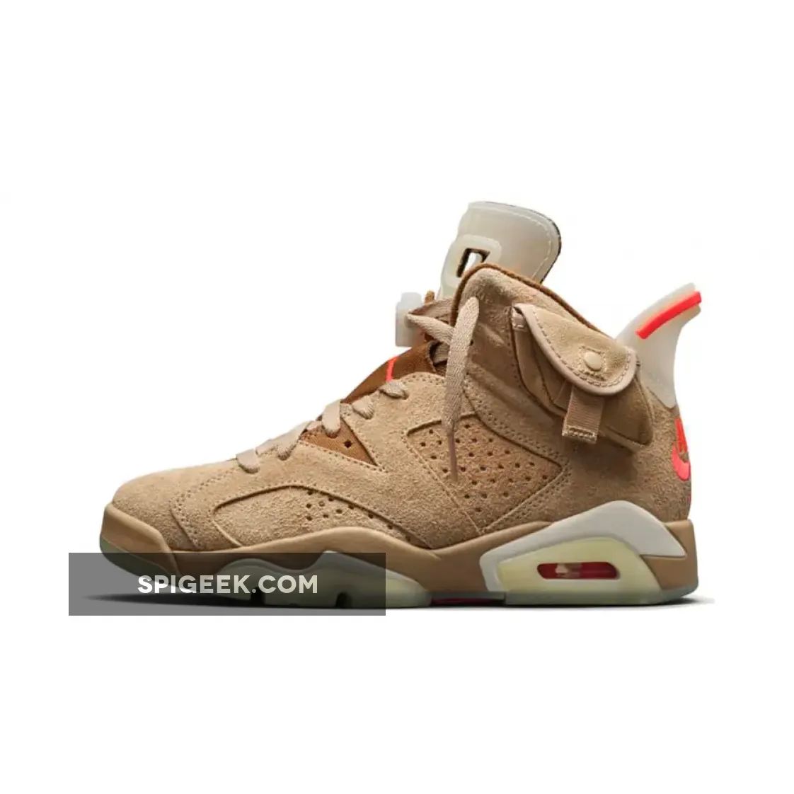 Travis Scott x Air Jordan 6 Retro 'British Khaki' - Exclusive Style